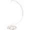 Bard's Ornate Silver Ornament Stand, Large, 10.25" H x 4" W x 4" D